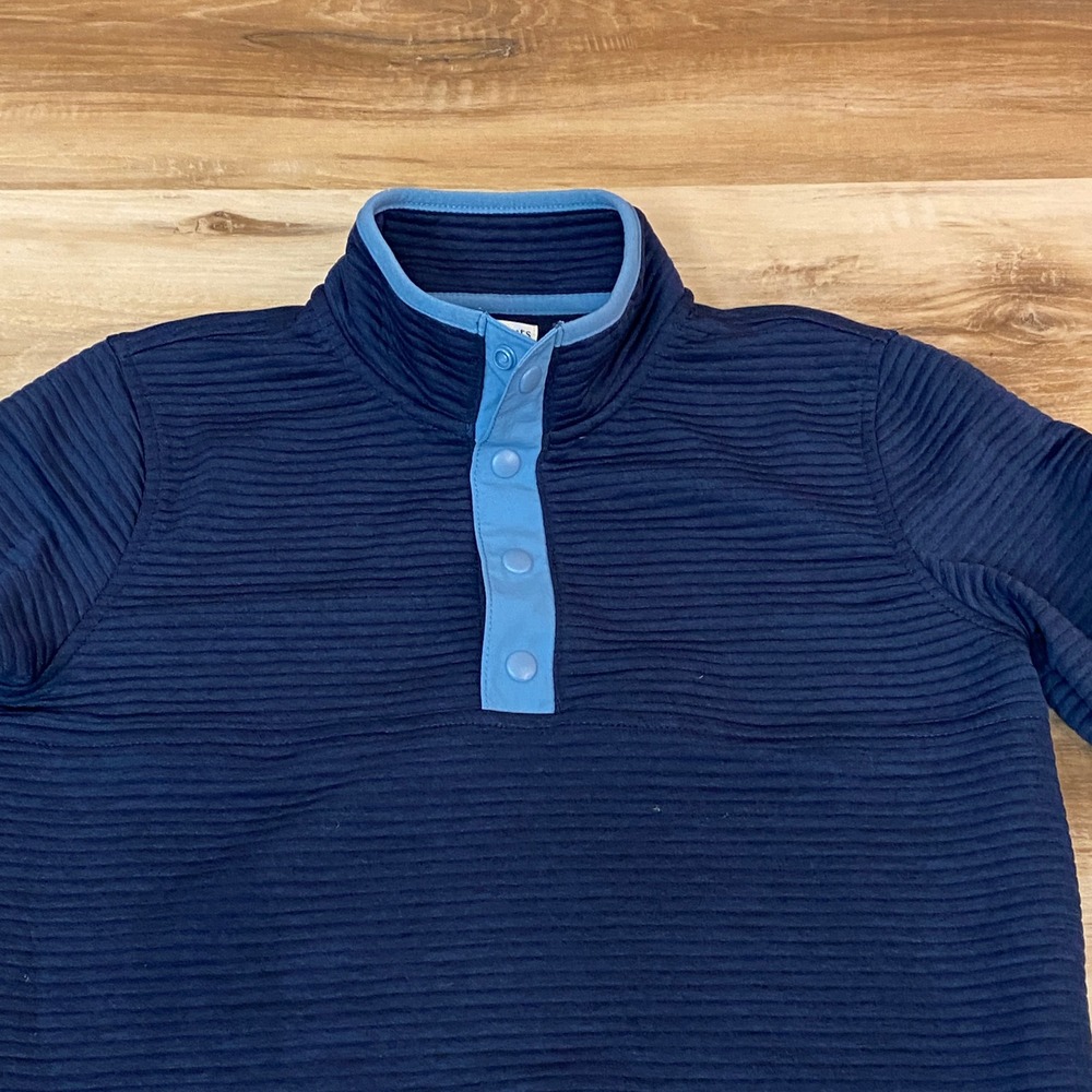 Crewcuts‎ Pullover Sweater Boys Medium Top Ribbed Button Up Mock Size M (8-9)